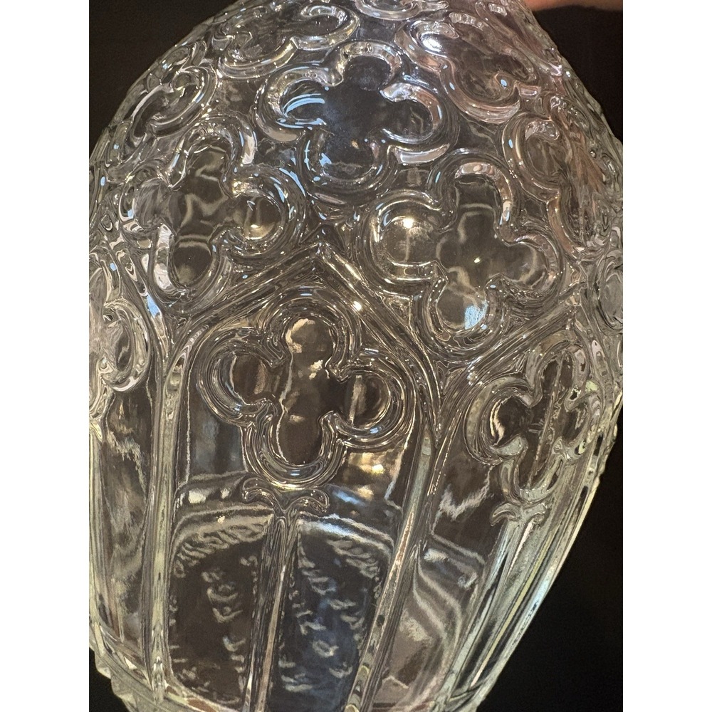 Vintage 1980 Tiffany & Co Glass Decanter Bottle Clover design For Christian Bros - Picture 4 of 7